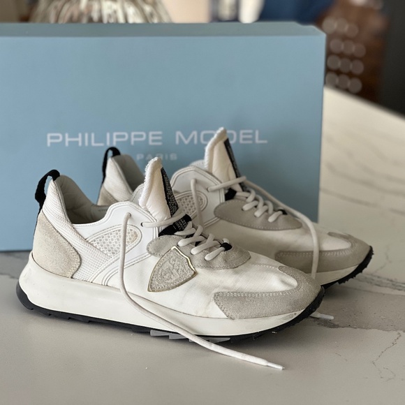Philippe Model lifestyle Runner Sz38 Blk/Wht/Grey - Picture 1 of 7